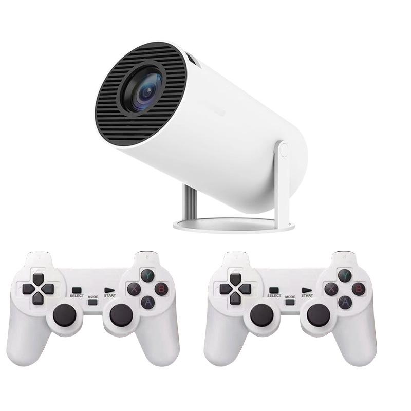 New HY300 4K Mini Game Console Projector: Portable, Interactive Family Entertainment with Wireless Controller