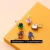 CARLIDANA High Quality 6mm CZ Heart Charms 14K Gold Plated Stainless Steel Zircon Heart Pendant For DIY Jewelry Accessories