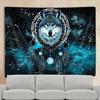 Tapestry Wolf Wolf Dreamcatcher Stars