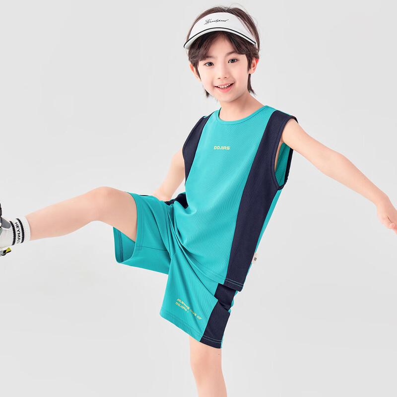 Boys' Summer Color-block Sport Set