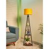 Metal Floor Lamp with 3 Shelves (Fresh Yellow)