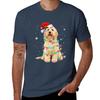 Goldendoodle Dog Tree Christmas Sweater Xmas TShirt Sport Basic Moisture Wicking Tee