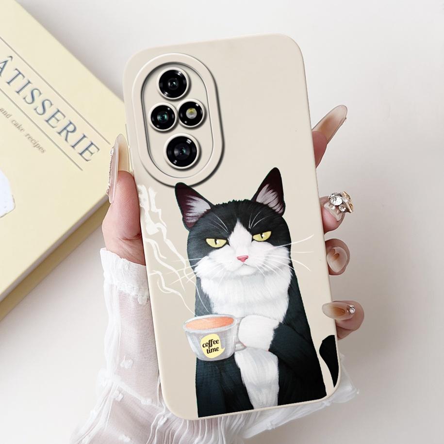 For Honor 200 Pro 5G Case ELP-AN00 Cover Cute Cartoon Panda Cat Shockproof Fundas For Honor200 Pro Bumper on Honor 200Pro Hoesje