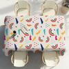 Lovely Rainbow Table Cloth Party Decor Dining Room Home Kitchen Patios Waterproof Stain-Proof Table Cloth