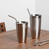 Lamonte Domestically Produced Stainless Steel Straws, Straight and Curved, 2 Types, 1 Choice