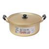 Pearl Metal Cook-All HB-6615 Large 36cm Aluminum Double-Handled Pot for Gas Stoves, Simmering, and