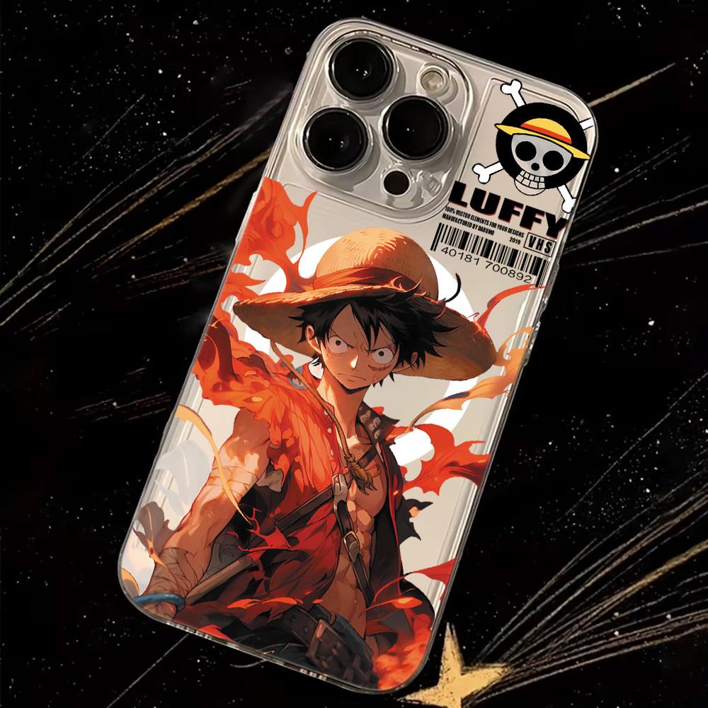 Anime Ones Pieces Luffys Magnetic Phone Case for Samsung Galaxy S25 S24 S23 S22 S21 S20 FE Edge Plus Ultra 5G Soft Clear TPU