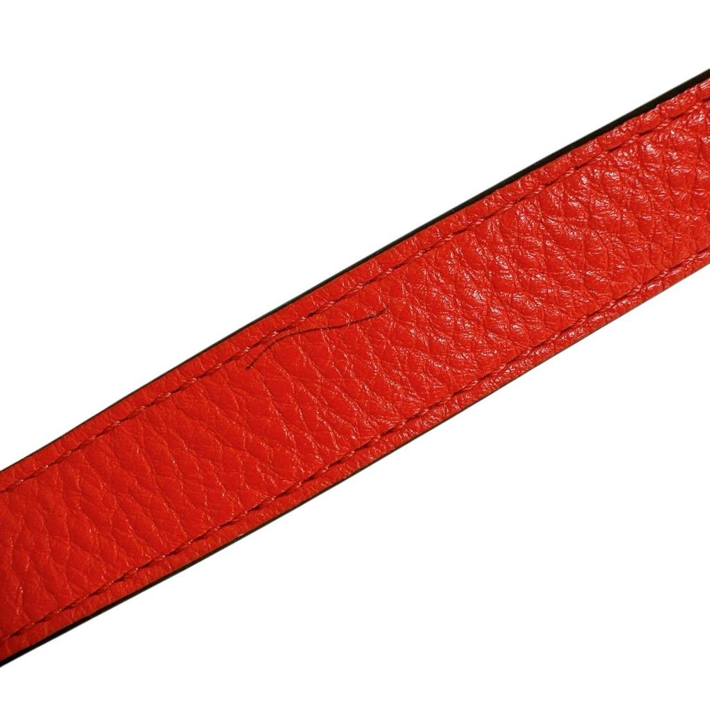 Michael Kors A4 Compatible Shoulder Bag Handbag Leather Red Women Used