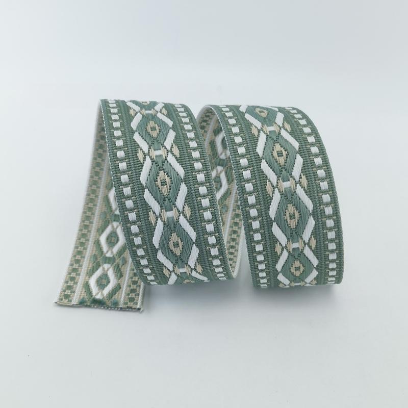 5cmx1Yard Ribbon Luxury Colorful Diamond Pattern Curtain Decor Sewing Accessories Multi-Function Multiple Colors