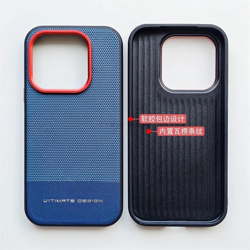 Custodia per OnePlus 15 Cover Posteriore in Pelle di Lusso per OnePlus15 5G One Plus 15 Guscio Colorblock alla Moda Paraurti Antiurto