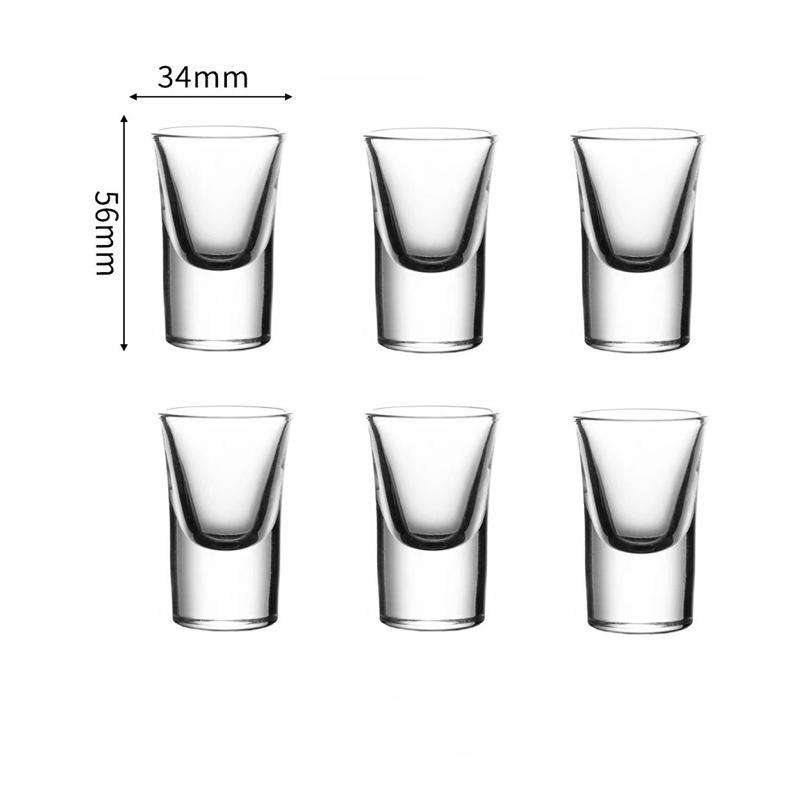 Golden Edged Small Wine Glass Luxury Vodka Glass Thick Bottom Baijiu Cup Transparent Drinkware Whiskey Glass Drinking Glasses