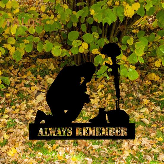 

Колышек для сада Patriotic Soldier, всепогодный, из нержавеющей стали, вставной, колышек для сада Patriotic Silhouette, нержавеющий, уличный штекер, украшение для сада и двора A