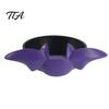 Dark Theme Tableware Halloween Candy Bowl, Black Bat Shaped Ceramic Dish, Large Resin Serving Tray Gothic Style Snack for Snacks And Treats, Tabletop