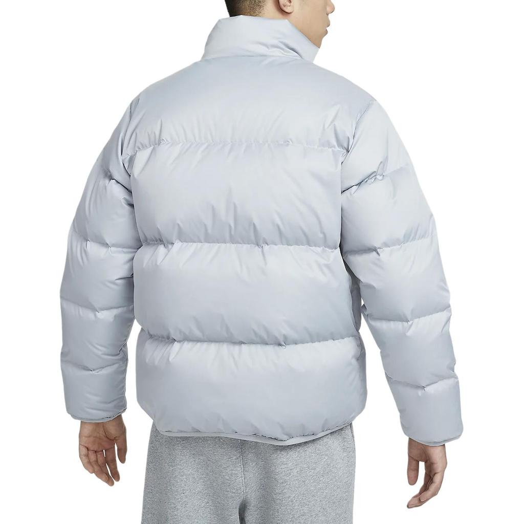 Nike Club Therma-FIT Stylish Comfortable Versatile Stand Collar Down Jacket Men Jacket Light-Smoke-Grey HQ5653-077