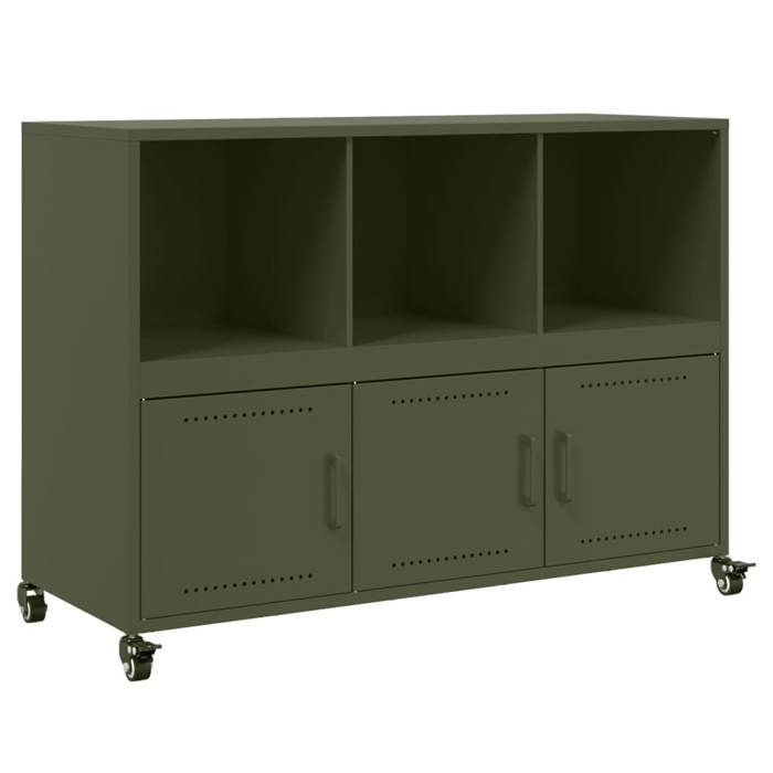 VidaXL Buffet, Armoire avec Porte, Placard avec Rangement, Organisateur de Salle de Séjour Salon Maison Intérieur, Vert 846738