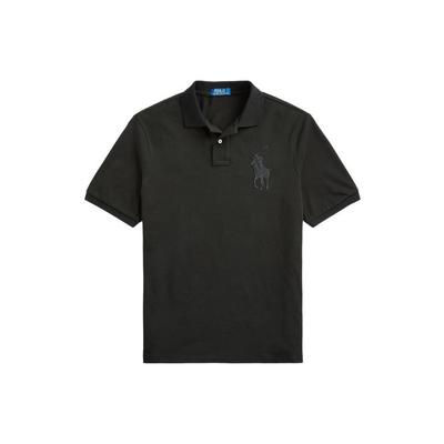 Polo FW23 Gładka Naszywka z Logo Casualowa Koszulka Polo z Krótkim Rękawem Męskie topy Czarny MNPOKNI1N822533-001