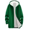 Women's Fashionable Loose Zipper Cardigan With Fleece Hoodie