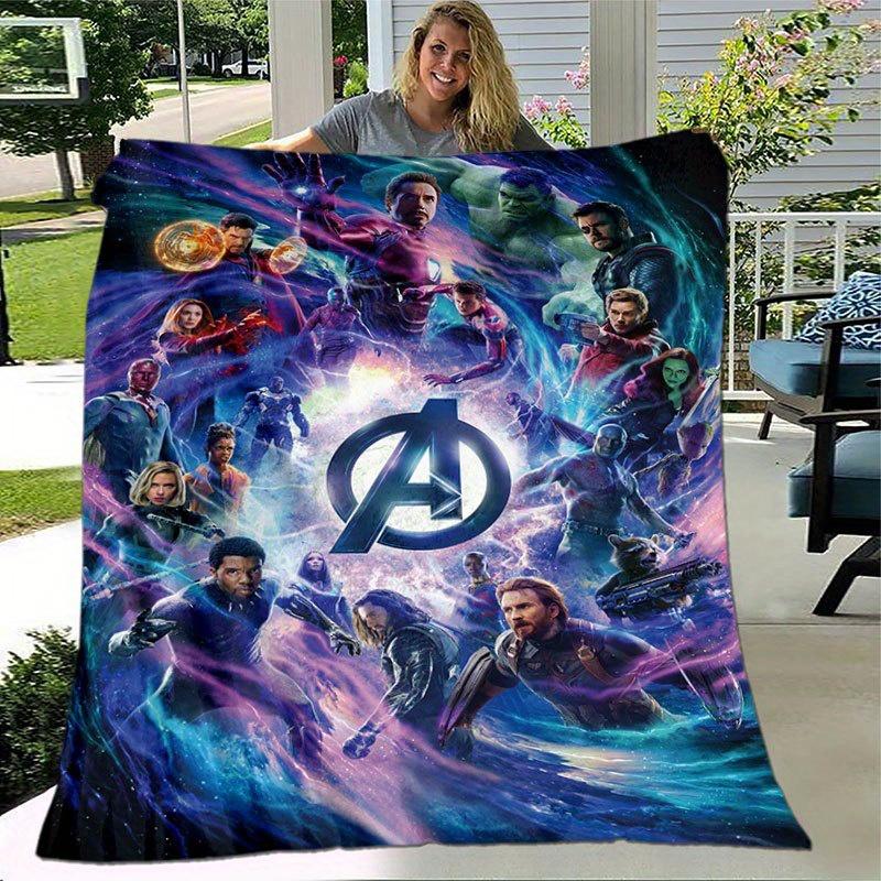 

Avengers Super Heroes Throw Blanket - Soft, Lightweight & Warm for Couch, Bed, Outdoor Use - Perfect Birthday Gift 130x150cm