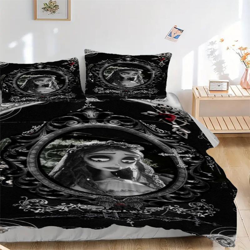 3Pcs Ethereal Gothic Portrait Bedding Sets For All Sizes New 3D Printed Bed Cover Comforter Duvet Cover Pillowcase Bedroom Decoration