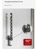 Wall-Mounted Telescopic Clothes Drying Rack - Punch-Free, Folding Design for Bathroom or Balcony