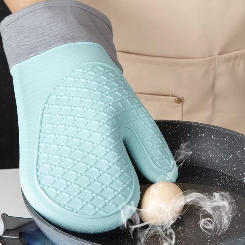 1PC Cute Silicone Kitchen Single Oven Glove Mitts Insulation Heat Resistant Microwave Glove Baking Tools