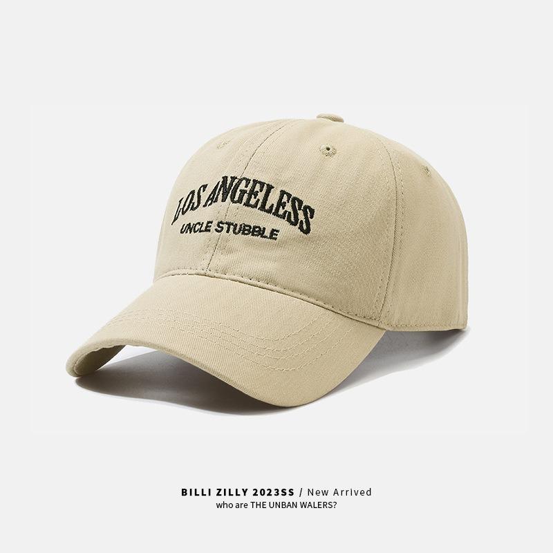 New embroidered large brim cap women's spring and summer versatile baseball cap wide brim sunshade small hat