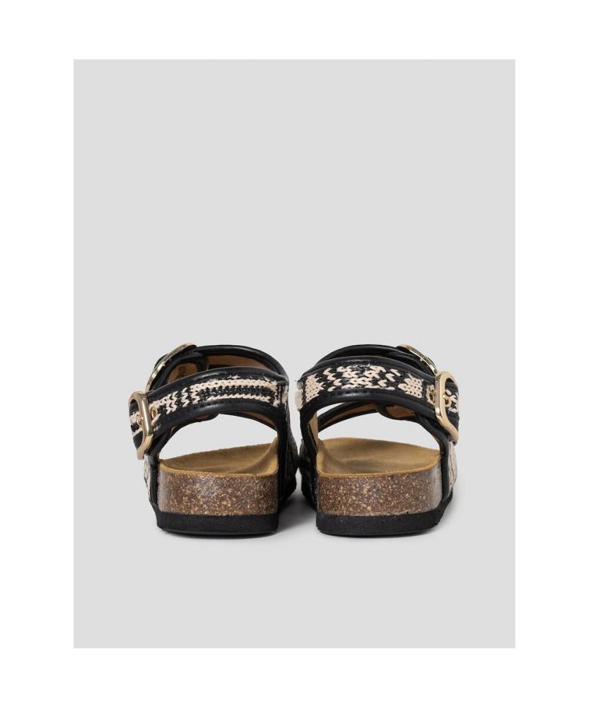 Scholl (Women) Two-Strap Backstrap Cork Sandals White (Hh64K2C211)