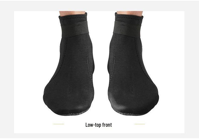 Professional Non-Slip Diving Socks - 3mm & 5mm Thick, Wear-Resistant, Cut-Resistant, Mid-Calf for Surfing & Wading