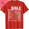 Bibel Notrufnummern Lustiges Christliches Bibel Jesus T-Shirt Unisex Sommer Streetwear Tops Sommer Baumwolle Tops