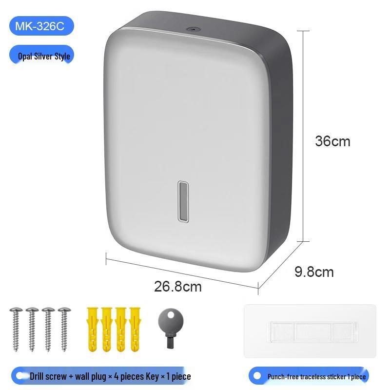 MDNG Wall-Mounted Double Pack Hand Towel Dispenser