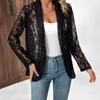 Spring and Summer Small Blazer Stylish Versatile Solid Color Lace Shirt Jacket