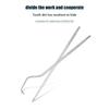 Dental Teeth Pick 7 Pack Stainless Steel Toothpick Kit Dental Tools Tooth Stains Remover Dental Floss Ficks Teeth Cleaning Tools