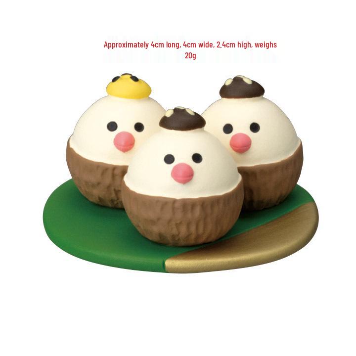 Mid-Autumn Festival Mooncake Box with Cat & Rabbit Resin Ornaments