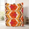 Coperta geometrica Bauhaus, Coperta con arte astratta modernista di metà secolo, Coperta decorativa per divano letto, Regalo per amanti dell'arte