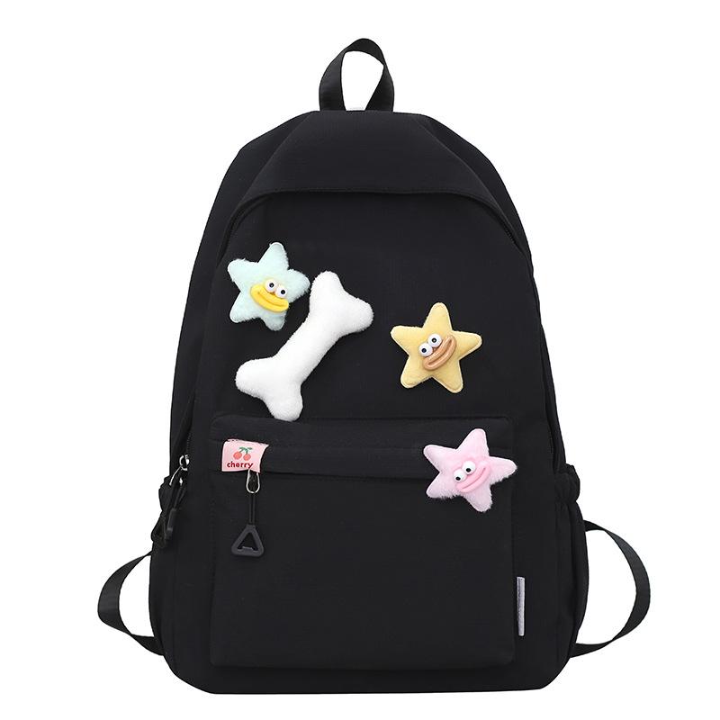 Schoolbag Lightweight Large Capacity School Bag Primary School Girls College Students Casual Backpack Simple Cute Girl Heart Backpack