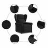 Relax Chair Black Fabric