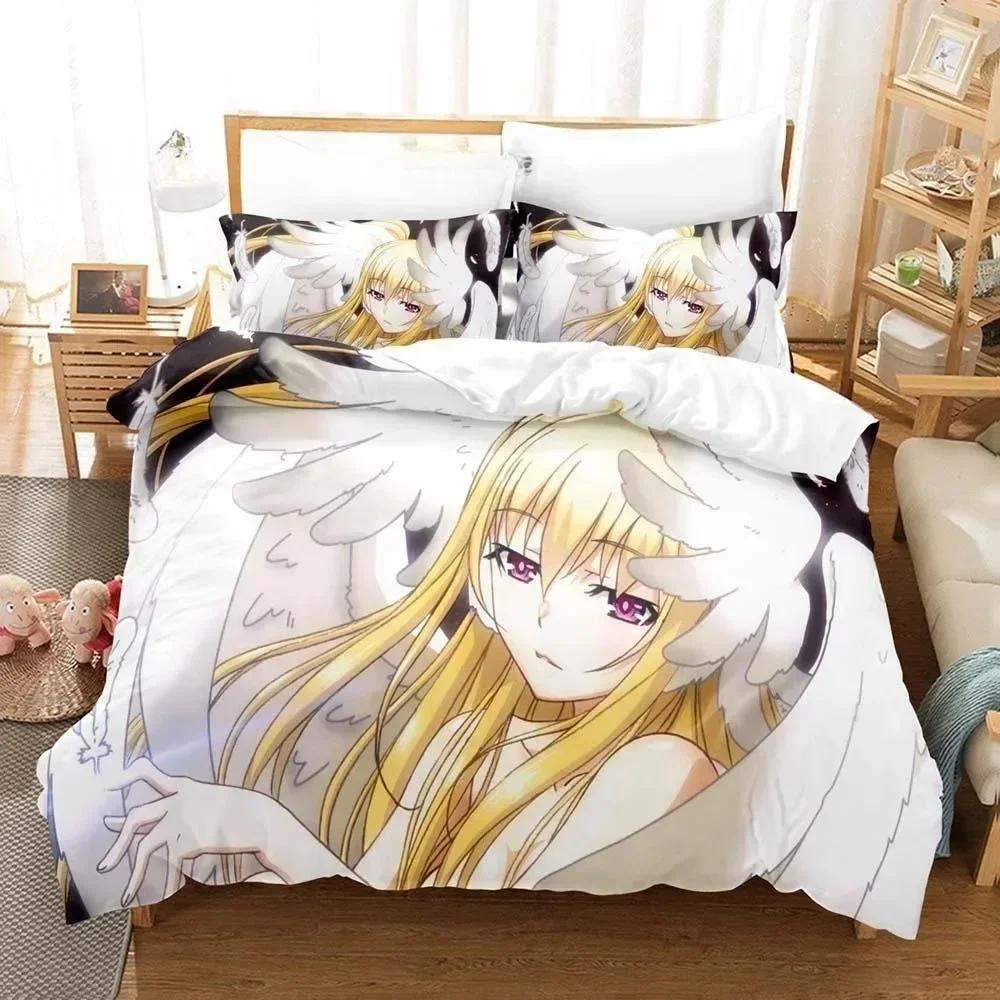 3D  Kawaii Girls Date A Live IV Bedding Set Single Twin Full Queen King Size Bed Set Adult Kid Bedroom Duvetcover Sets