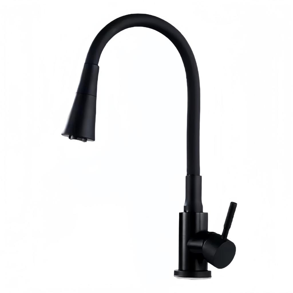 Hot Selling Kitchen Faucet: Silicone Flexible Hose, 360° Rotating Stainless Steel, Cold and Hot Water