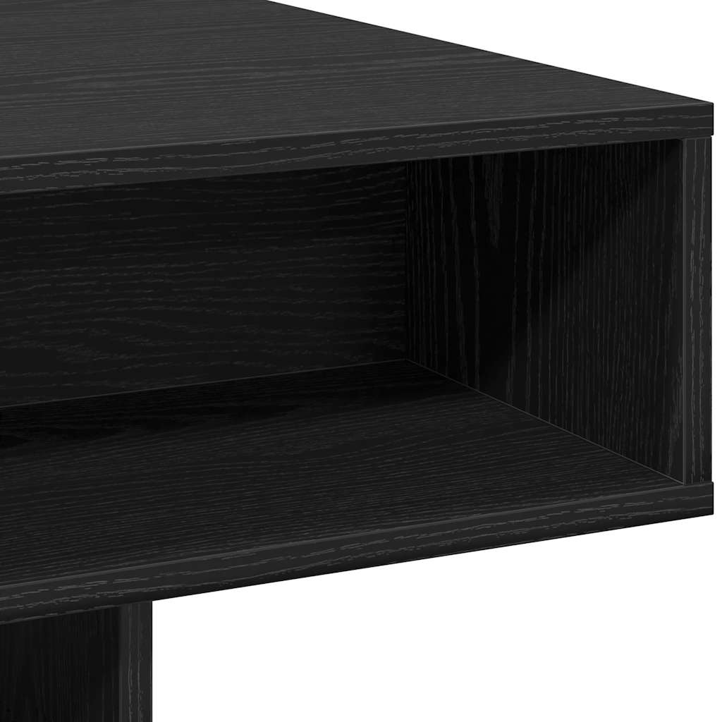 Coffee Table Black Oak Effect 105 X 55 X 32 Cm Engineered Wood