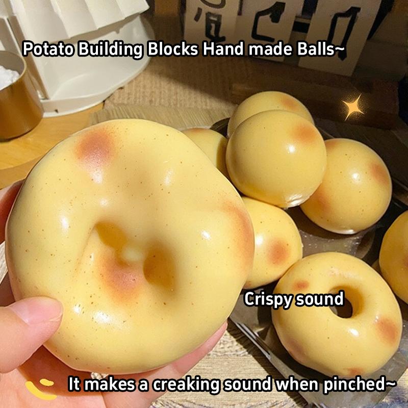 Knusprig Weich Kartoffel Squishy Kneten Langsames Rückprallen Weichheit Asmr Sensorischer Dekompressionsball Büro Heim Dekoration Perfektes Geschenk