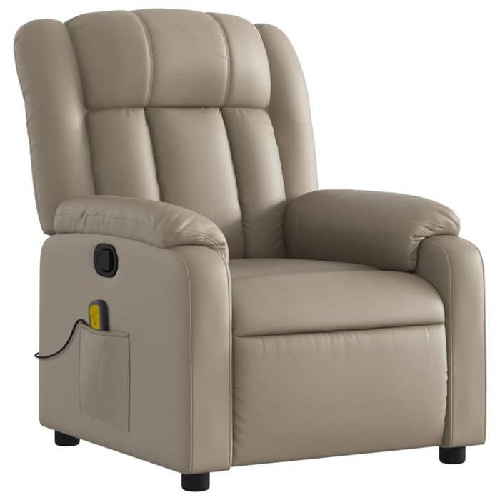 VidaXL Fauteuil de Massage Inclinable, Chaise avec Repose-pieds, Siège avec Dossier et Accoudoirs Salle de Séjour, Moderne, 373573
