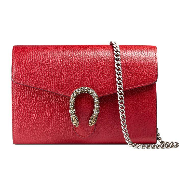 

Gucci Dionysus Chain Strap Leather Wallet Crossbody Shoulder Bag Women bags Red 401231-CAOGX-8990 Basic Set (Bag+Dust Bag)