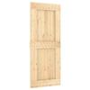 VidaXL Sliding Door and Hardware Kit 85x210 Cm Solid Pine 3332726