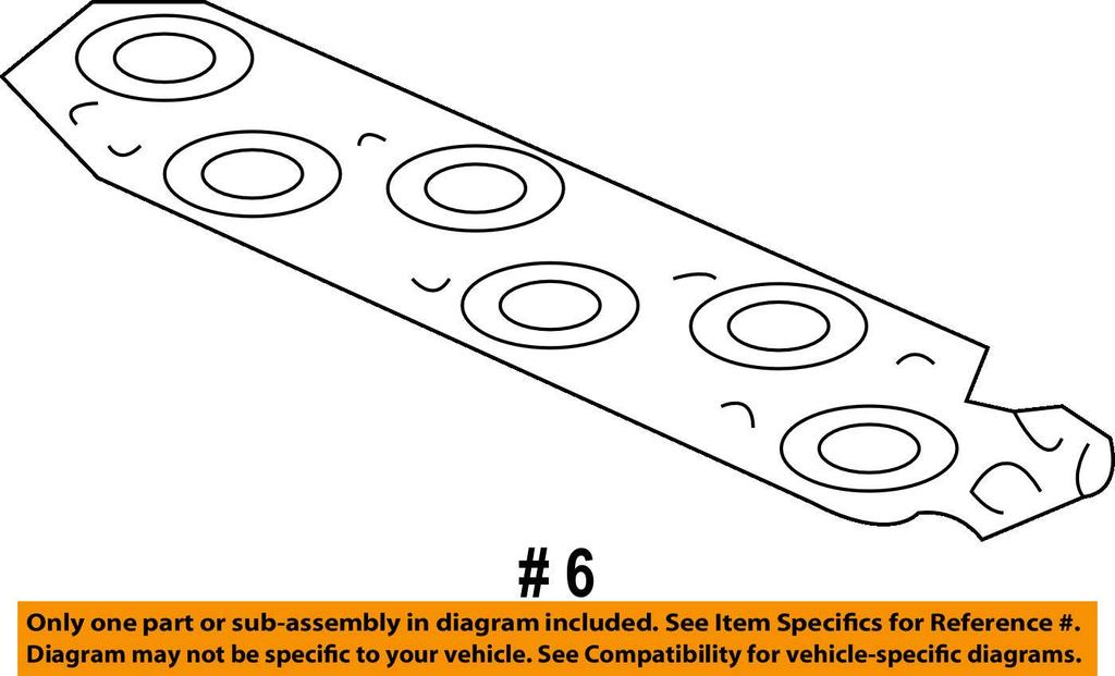Genuine Honda Intake Manifold Part Number Gasket, 17105-RCA-A01