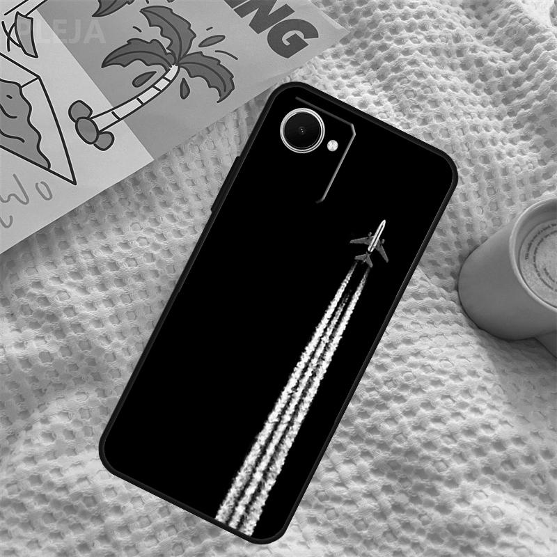 Airplane Aircraft Case For Realme C67 C63 C55 C51 C75 C61 C53 C35 C65 C71 11 12 13 14 15 Pro Plus GT6 GT7 Pro
