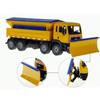 1/50 Toys Car Alloy Model Diecast Snow Sweeper Winter Service Vehicle Removable Cover 8 Wheel Cleaner Tractor Diecast Hobby