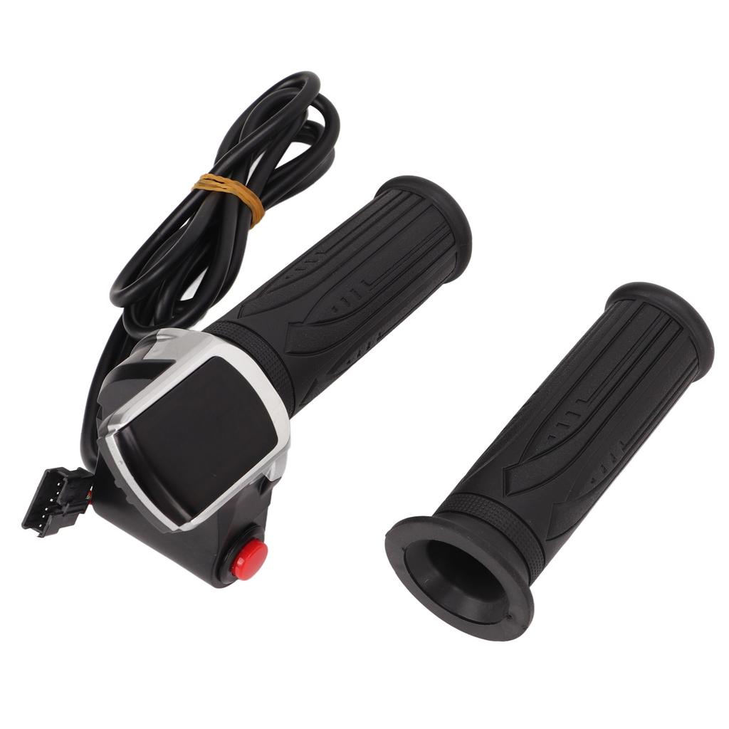 E Scooters Throttle Grip Comfortable Waterproof Adjustable Electric Bike Speed Governing Throttle Grip with LCD Display