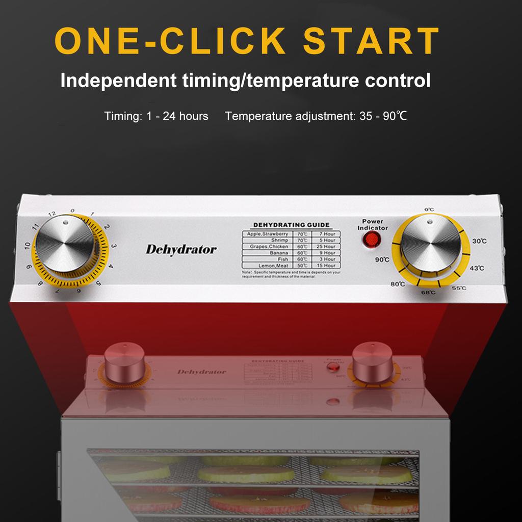 18 Layers Stainless Steel Food Dehydrator Safety Beef Jerky Dryer Large Capacity Fruit Mushrooms Dried Machine for Pet Food