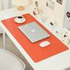Simple Eye Protection Thickened Locking Edge Mouse Pad Large High-end Dirt-resistant Office Desk Pad Solid Color Waterproof Computer Mat