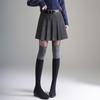 Women's 2025 Autumn/Winter High-Waisted Pleated Wool A-line Mini Skirt